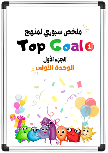 ملخص سبوري للوحدة الأولى Family Events لمنهج Top G...