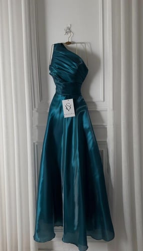 فستان ناعم تركوازي