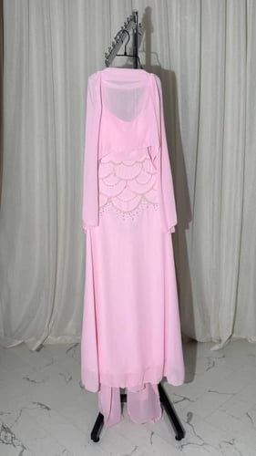 فستان ناعم شال تطريز