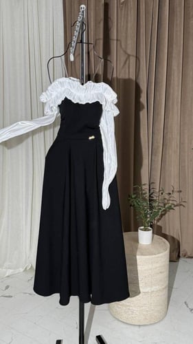 فستان ناعم توب كم طويل