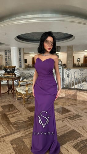 فستان توب بنفسجي