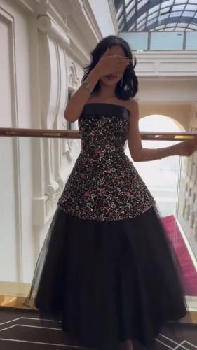 فستان سهرة توب خرز