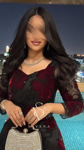 فستان سهرة كم طويل