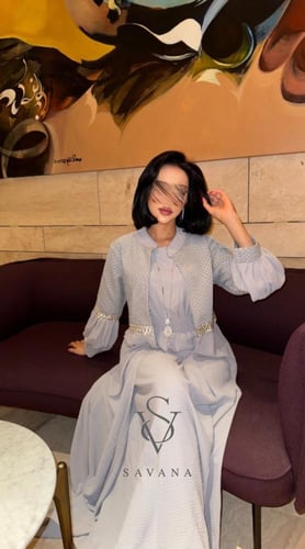 جلابية مشلح جاكارا سهرة