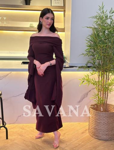 فستان توب اكمام طويله