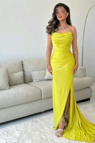 فستان ناعم توب ليموني