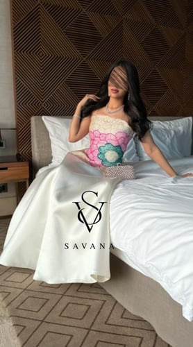 فستان سهرة توب تطريز