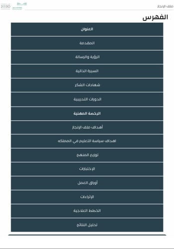ملف إنجاز لمادة الرياضيات معلم