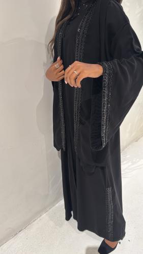 عباية كلوش بأكمام واسعة-جمانه