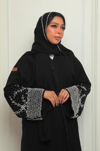 عبايه اكمام واسعه-غفران