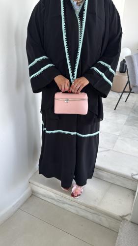 عباية سوداء دبل كلوش-رفيف