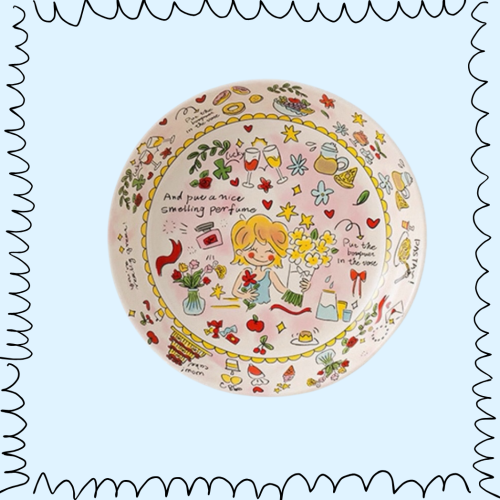 Cartoon Breakfast Plate