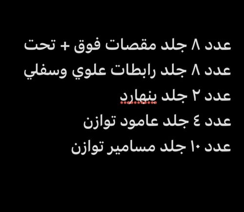 طقم بطن كأمل عدد 34 حبة اصلي تويوتا لاند كروزر مود...