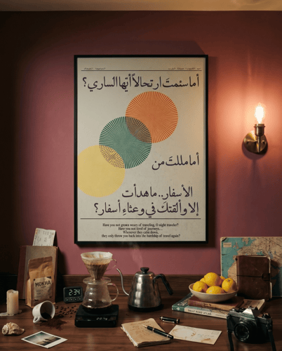 أما سئمتَ ارتحالاً؟ - A3 مع اطار