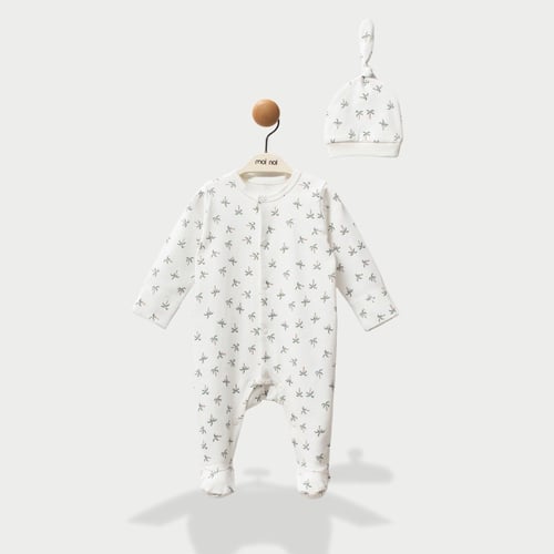 طقم قطعتين للأولاد برسومات نخل قطن 100%