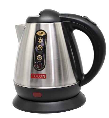 غلاية ماء كهربائية اللون فضي TOLON 1500W 1.0L