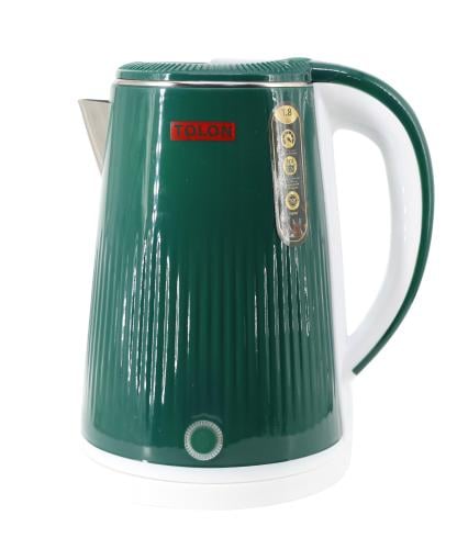 غلاية ماء كهربائية لون اخضر TOLON 1500W 1.8L