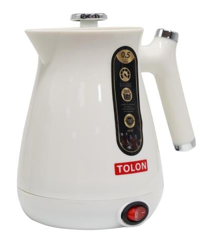 غلاية كهربائية لون ابيض TOLON 650W 0.5L
