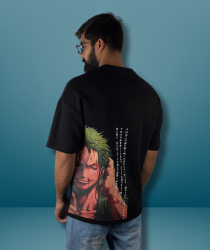 تيشرت أوفر سايز رورونوا زورو – مجموعة ون بيس 3