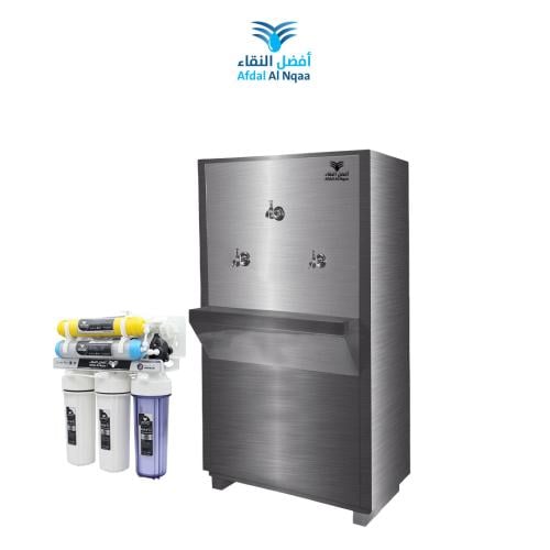 Water cooler 75 liter stainless steel 2 faucet col...