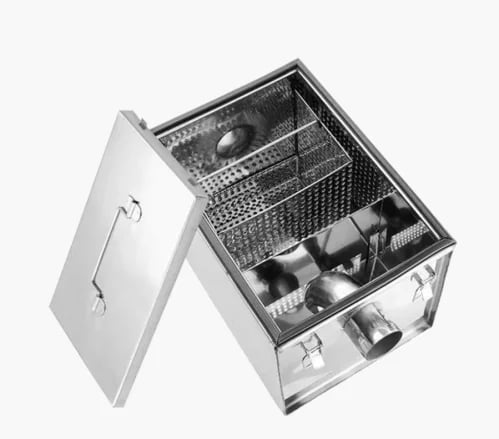 Stainless steel oil trap size 40*50*35 cm for rest...