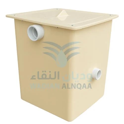 Square fiberglass oil tray 60×60 cm