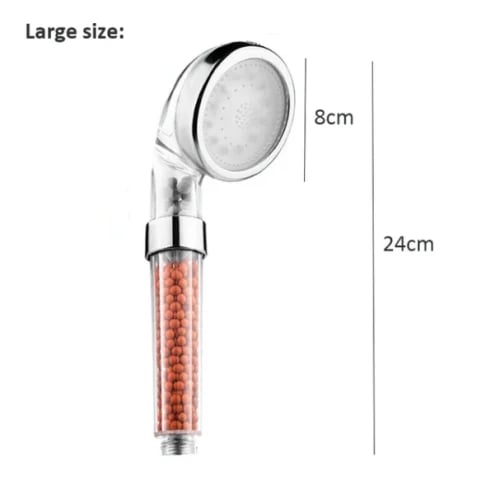 Shower filter with light color changes according to temperature