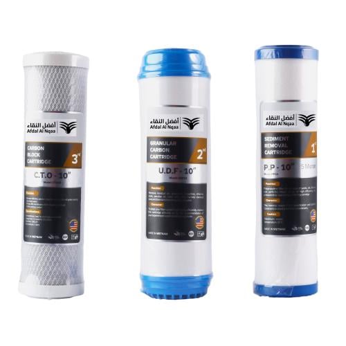 3-stage water filter set, periodic replacement for...