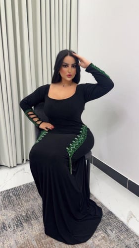 استرتش كوري مع شك باللون الاخضر والفضي