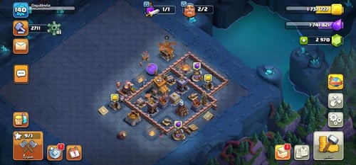 حساب كلاش اوف كلانس تاون هول 13 +2970 جوهره