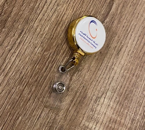 تعليقة بطاقة عمل ذهبي بلاستيك 29 مل