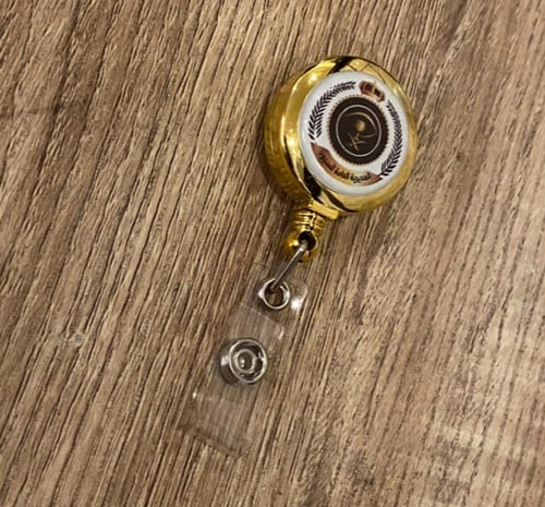 تعليقة بطاقة عمل ذهبي بلاستيك 25 مل