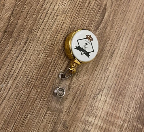 تعليقة بطاقة عمل ذهبي بلاستيك 29 مل