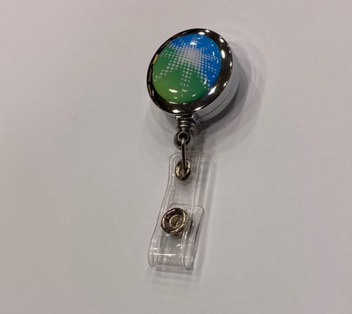 تعليقة دائري فضي بلاستيك 25 مل