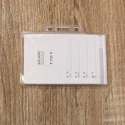 حامل بطاقة بلاستيك عرضي