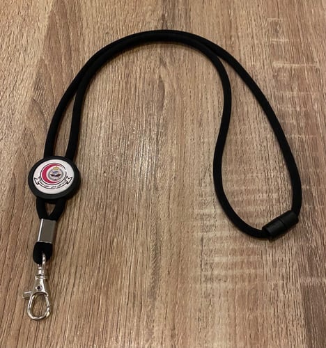 تعليقة حبل لون اسود 25 مل