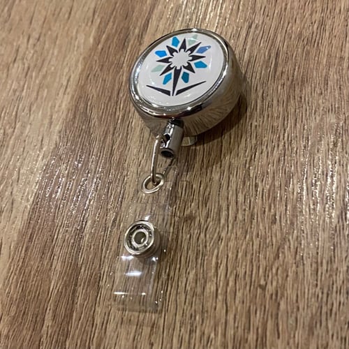 تعليقة دائري فضي معدن 25 مل