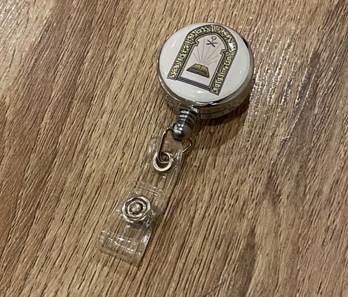 تعليقة دائري فضي بلاستيك 29 مل