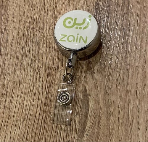 تعليقة بطاقة عمل فضي معدن 29 مل