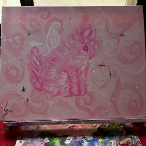 Magicaal Squirrel painting
