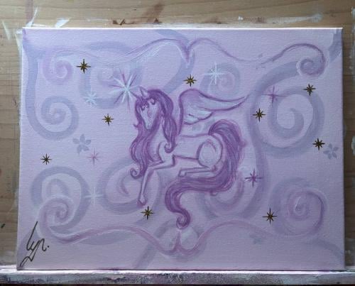 Stardust Unicorn painting