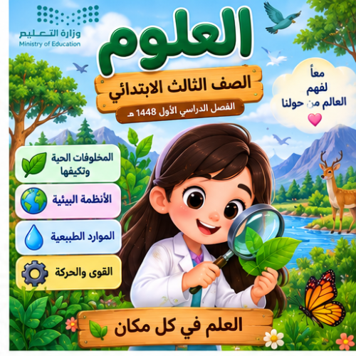 مسابقات وألعاب لجميع وحدات العلوم للصف الثالث ابتدائي الفصل الدراسي الأول