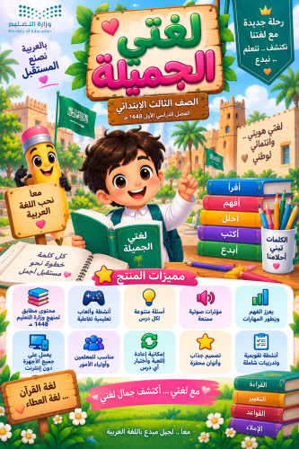 مسابقات وألعاب لجميع وحدات لغتي الجميلة للصف الثالث ابتدائي