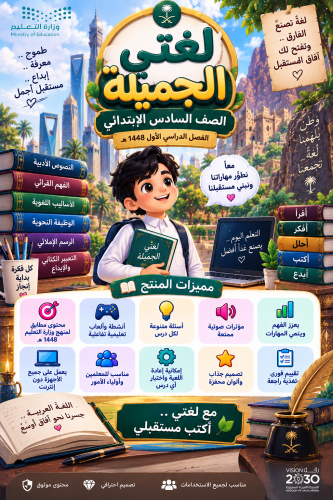 مسابقات وألعاب لجميع وحدات لغتي الجميلة للصف السادس ابتدائي