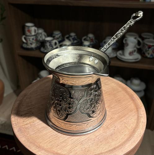ركوة قهوة فضية - كبير