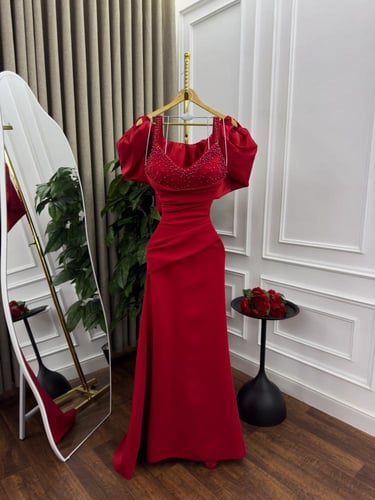 فستان سهره احمر