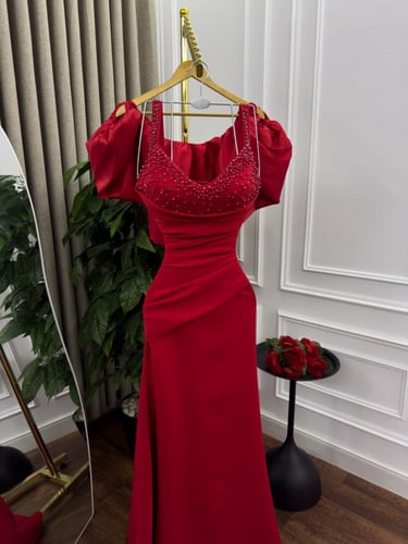 فستان سهره احمر