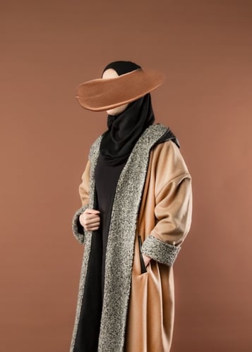 فروة جوخ شتوية مع شال للجنسين