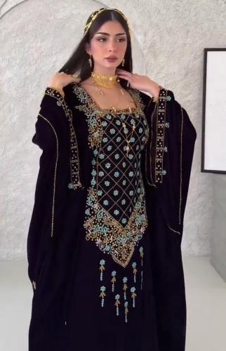 فستان سهره مخمل رقم 788