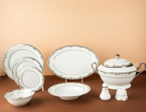 طقم سفرة طعام 110 قطعة لخدمة 12 شخص